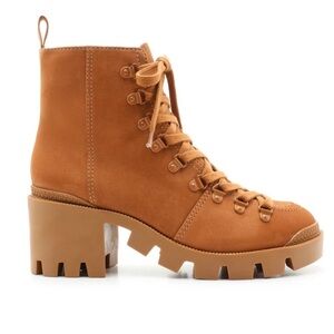 Schutz Shoes Schutz Xayane Combat style Women's 9.5 in TanBrown Lace-up Bootie